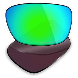 Mryok Replacement Lenses for Oakley Drop Point - Options, Gr n (Corrosion Protection Against Sea Water Polarised - Emerald Green) One Size, Corrosion protection against sea water polarised - emerald