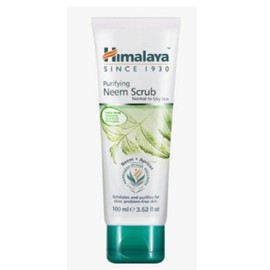 Himalaya Purifying Neem Scrub 100ml, a mild, moisturizing Korean beauty skincare product. / 히말라야 퓨리파잉 님 스크럽 100ml 저자극 촉촉 한국 뷰티 스킨케어