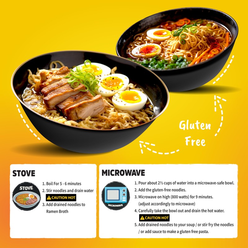 Gluten free ramen noodles (10 packs) gf gluten free noodles