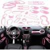 Yoursme 31PCS Car Interior Accessories Cover Trim Kit Pink for