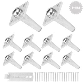 Mabeeze One Way Anchor Vise for 8-11 Gauge Fence Wire Grape Trellis 10 Pack Heavy Duty Wire Tightener and Tensioner with Screws for Vineyard and Arbor