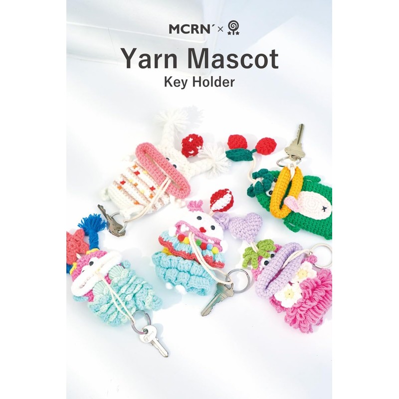macaroni edge yarn key case, collaboration between forest skies, key