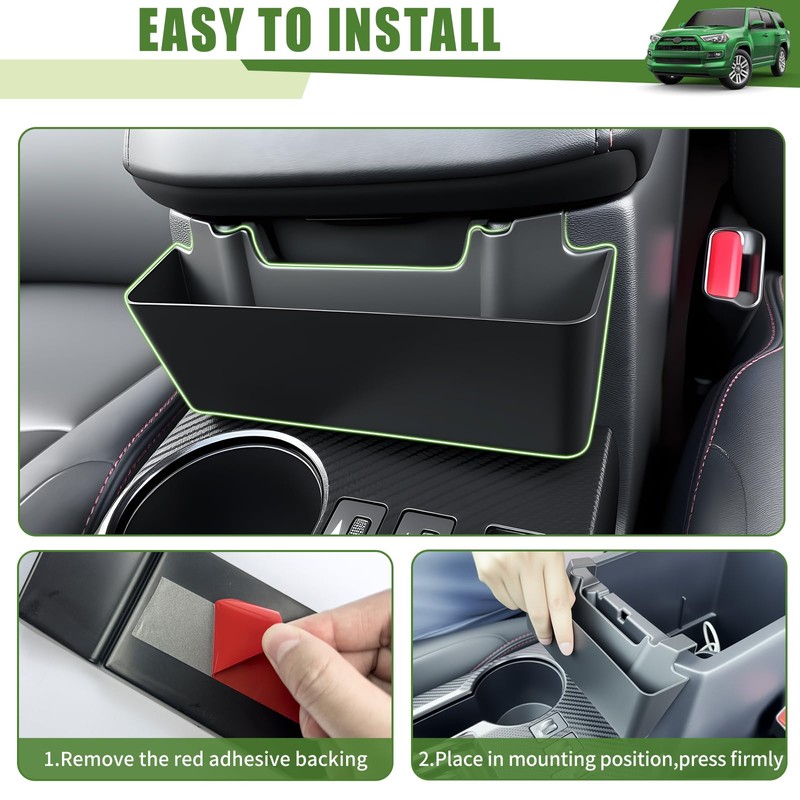 Qyebbk Center Console Organizer for 2010-2024 Toyota 4Runner Hanging Armrest
