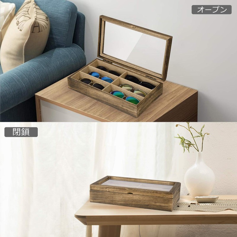 SRIWATANA Sunglasses Storage Case, Glasses Storage Box, Collection Case, Jewelry