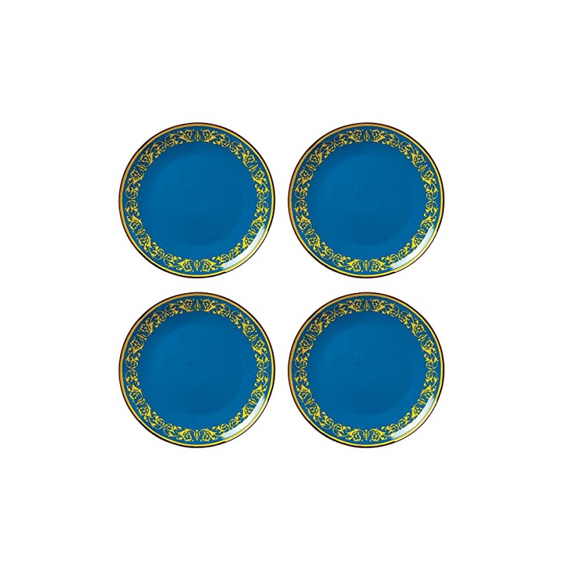 Lenox Blue Lx Remix 4-Piece Accent Plate Set, 3.97