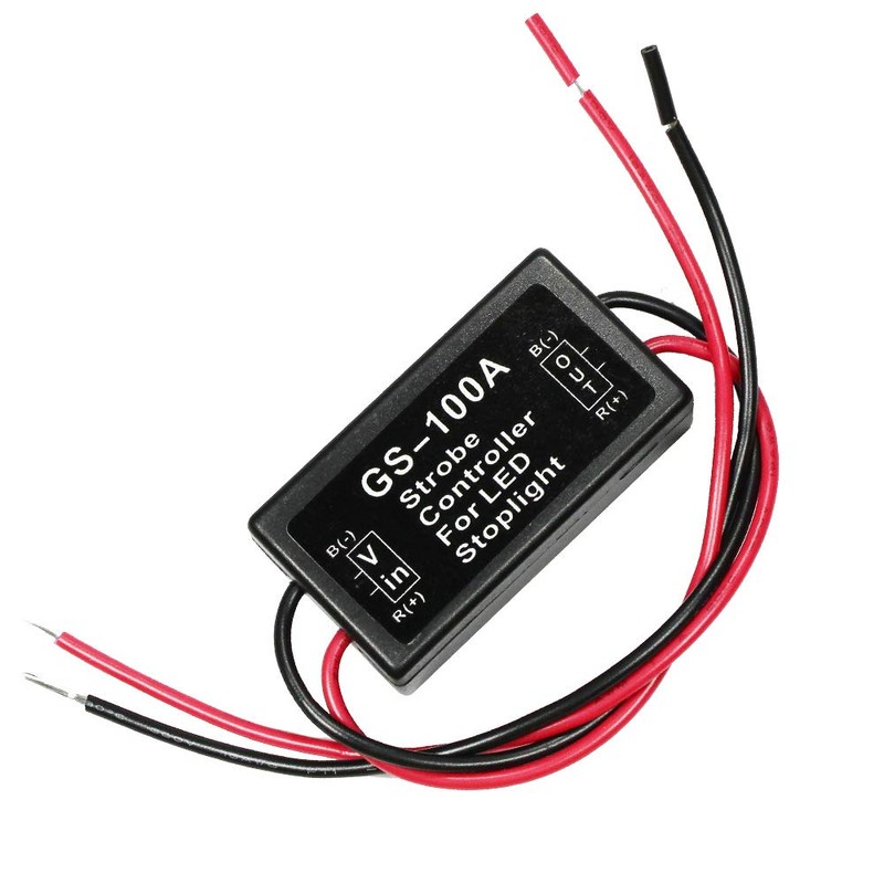 YUNPINGCAR GS-100A Brake Light Flasher Module DC 12-24V 2A 24W