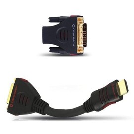 Oehlbach HS/DVI Adapter - Adapter HDMI Buchse (w) auf DVI-D Stecker (m) - Hohe Kontaktsicherheit & Bidirektional einsetzbar - schwarz