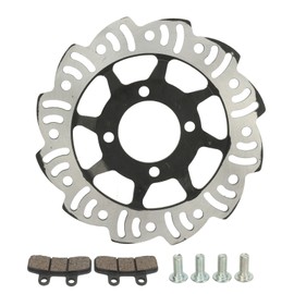 190mm Brake Disc Front Rear Brake Disc Plate With Retaining Bolts Brake Pads for 50cc to 125cc Dirt Bike Motorcycle