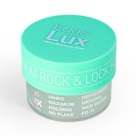 Lux Collection Edge Lux Edge Control Wax 48 Hour Maximum Hold No Flaking Natural Ingredients Scented Conditioning Styling Hair Gel Tamer (3.53 Ounce (Pack of 1), Peppermint)