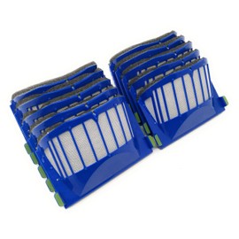 AeroVac Filter Pack of 10 for iRobot Roomba 600 Series (620, 630, 650, 660) and 500 Series with AeroVac Bin