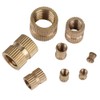 210Pcs Female Thread Knurled Nuts, M2 ​M2.5 ​M3 ​M4 ​M5