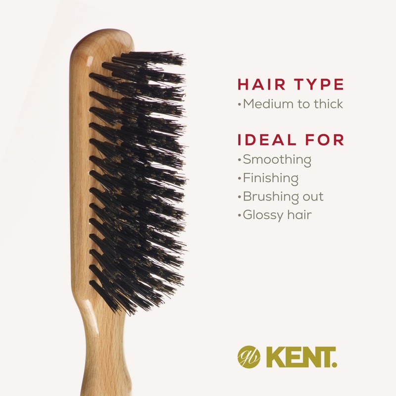 Kent Narrow, Black Bristle Brush - LS17 (PACK OF 1)
