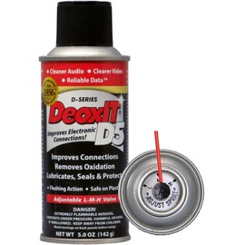DeoxIT D5S-6 Spray, More Than A Contact Cleaner, 142g, Low-Med-High Valve, Pack of 1