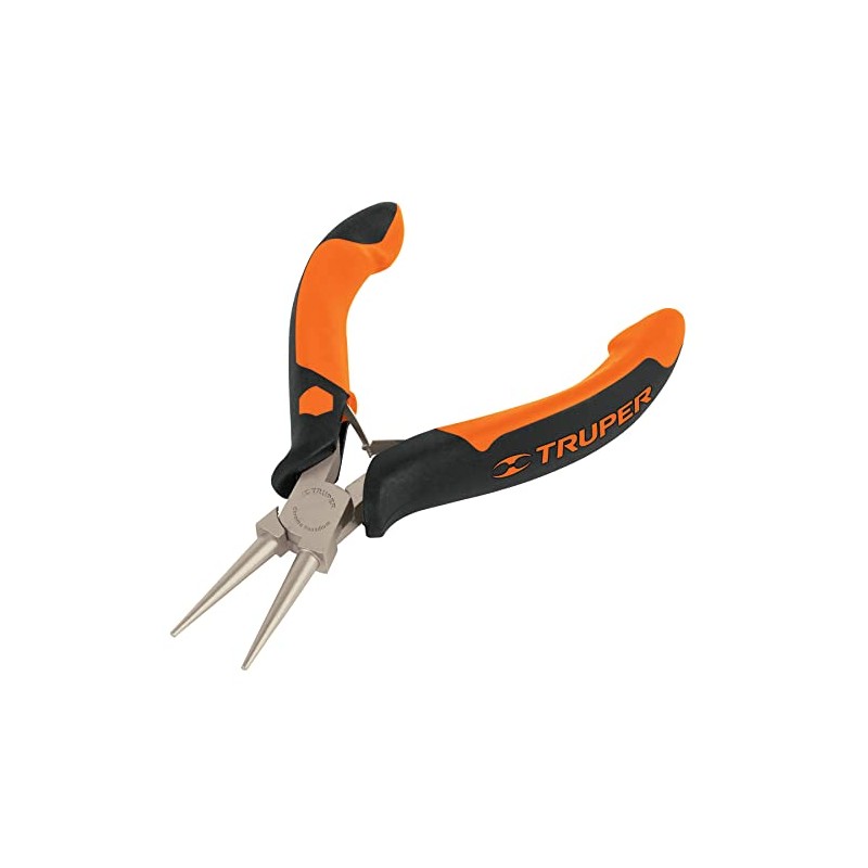 Truper PM-PR4, Pinza de punta redonda 5, mango comfort grip