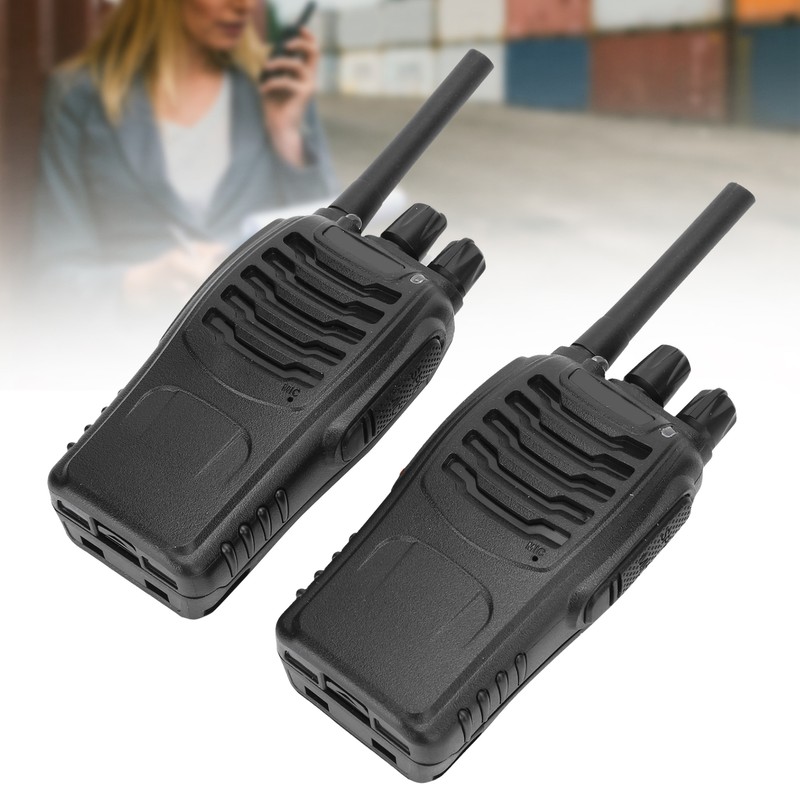 2pcs Walkie Talkie for Baofeng BF‑888H 400‑470MHz 16CH USB Charging