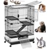 X-Large Deluxe 4-Level in/Outdoor Rabbit Hutch Cage for Ferret Squirrel