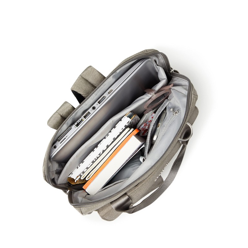 Baggallini Women's Modern Everywhere Laptop Backpack, Sterling Shimmer, One Size