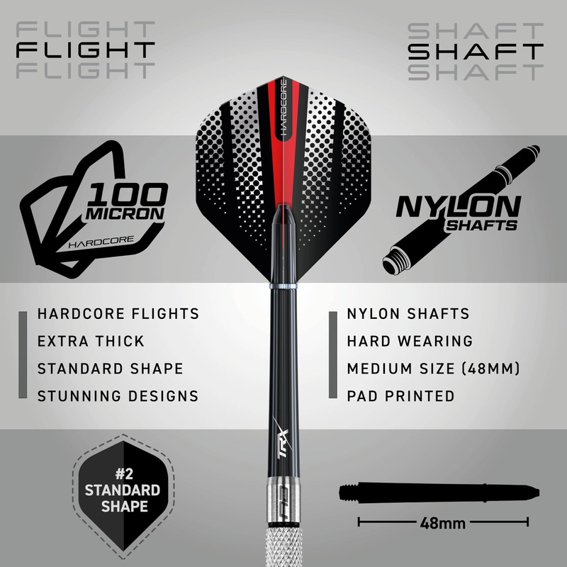Red Dragon Valiant: 23g Flightmaster - 80% Tungsten Steel Darts