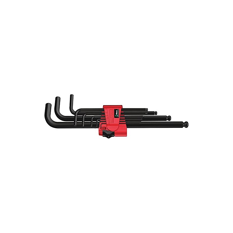 Wera Hexagon 950 PKL/9 BM SB L-Key Set, BlackLaser, Ballpoint