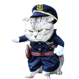 Lovelegis Policeman costume - Police - Law enforcement - Carabinieri - cat - M - Gift idea for Christmas and birthday