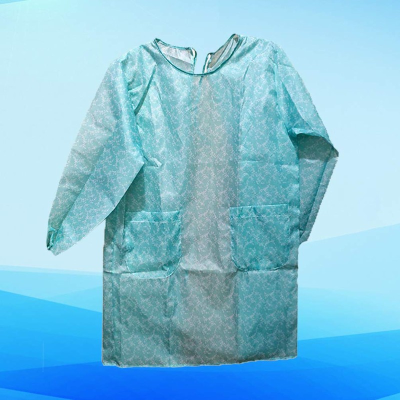 FOMIYES Long Sleeve Waterproof Apron, Adult Kitchen Apron, Household Apron