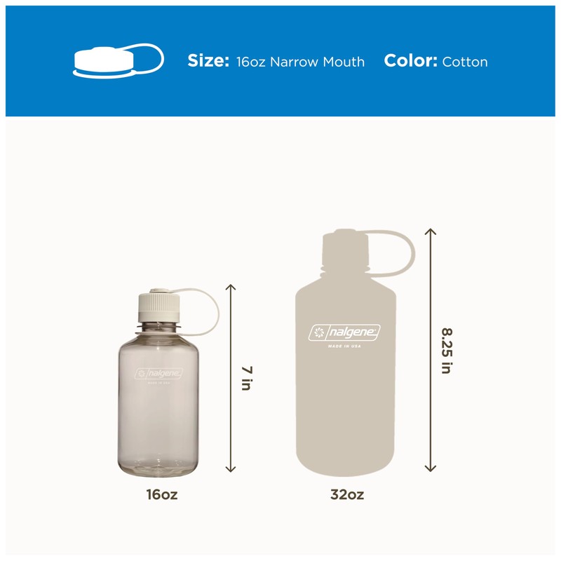 Nalgene Sustain Tritan BPA-Free Water Bottle Made with Material Derived