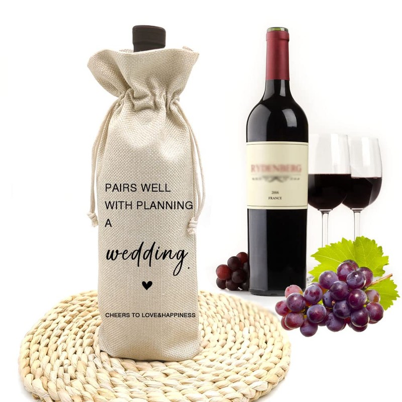 Socive Wedding Gift Wine Bags, Engagement Bridal Shower Gift, Wedding