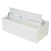 Homey Plastic Industrial Medium Paper Towel Case, White, Reinforced Body