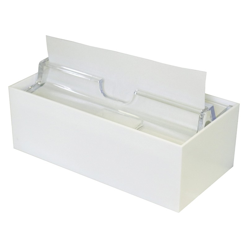 Homey Plastic Industrial Medium Paper Towel Case, White, Reinforced Body
