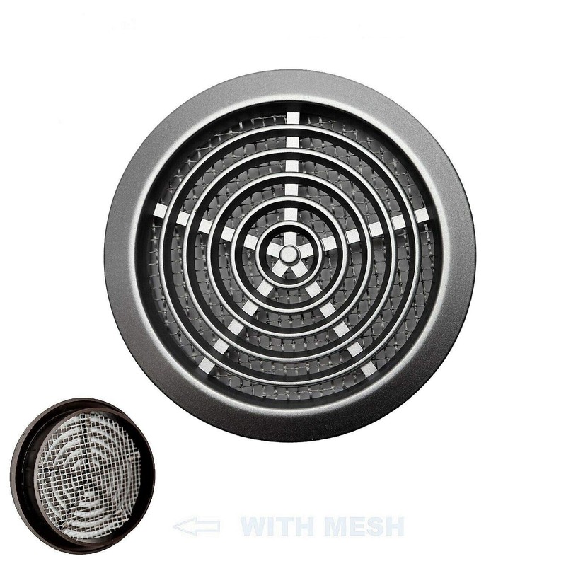 Cotarba Satin 80 mm 3.14" Circle Air Vent Grille Round