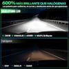 Focos LED H7 Faros Kit Conversión para Auto Delanteros, 30000LM