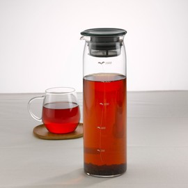 HARIO MD-10DG Cold Brew Tea Pot, Hot Water/Dishwasher Safe, 33.8 fl oz (1,000 ml), Green, Made in Japan