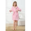 Umeyda Boys Girls Hooded Bathrobe Soft Towel Robe Kids Terry