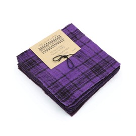 Primitive Gatherings Hand Dyed Wool Purples Charm Pack 10 5-inch Squares PRI 6003