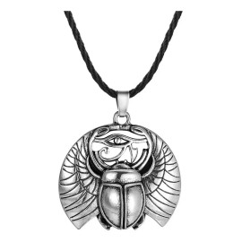 Jextech Collar Dije Escarabajo Egipcio Protección Ojo De Horus