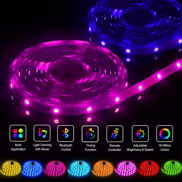 Bonve Pet Bonve Pet LED Strip, Bluetooth RGB LED Streifen,