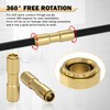 CheeMuii 6 PCS 1/4 Brass DOT Air Line Fitting Straight
