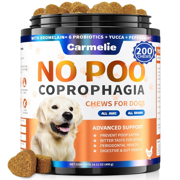 No Poo Chews for Dogs - 200 Chews Coprophagia Deterrent