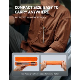 AstroAI Pencil Tire Pressure Gauge (10-75PSI,120PSI ±2% Span), Valve Caps with Case, Stainless Steel Body, and Metal Made Nozzle 3 Measurements for Cars, Bikes, Vehicles (3)