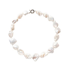 Pearl Necklaces for Women Chunky Pearl Choker Necklaces Baroque Pearl Necklace Dainty White Pearl Beaded Necklace Vintage Pearl Charm Choker Necklace Birthday Wedding Jewelry for Women (F)