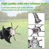 2 Pieces Weed Brush for Grass Trimmer, Steel Wire Strimmer,