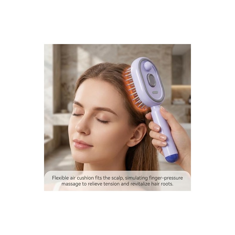 Alisadores de vapor para cabello, cepillo alisador de cabello a
