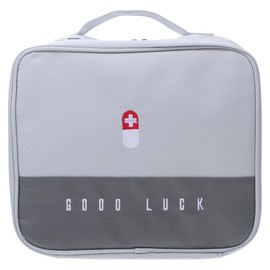 Botiquín De Primeros Auxilios Grande Portátil Gris, Bolsa Médica Resistente Separadores, Organizador De Medicamentos Para Viaje, Hogar, Coche y Emerge