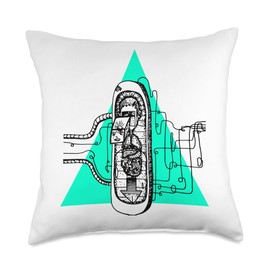 käshërs Sleeping pod Throw Pillow, 18x18, Multicolor