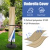 Teynewer Parasol Cover Waterproof, Straight Parasol Protective Covers with Telescopic