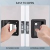 Unbranded Black RV Paddle Entry Door Lock Latch Handle Knob