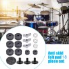 Unbranded 18pcs/Set Drum Accessories Felt Pad/Wing Nut/Cymbal Sleeve Base for