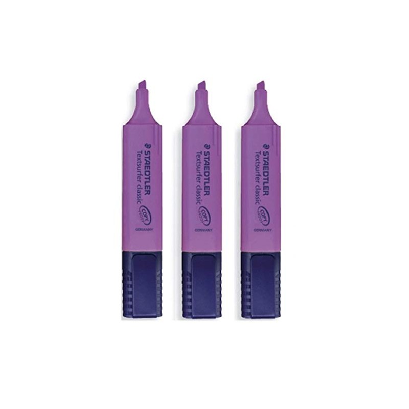 Staedtler Purple / Violet Highlighter Pens Textsurfer Classic Refillable Fast