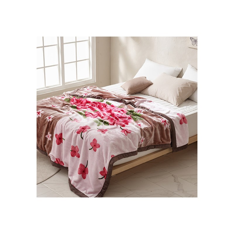 Regular Blanket X2 Double Acrylic Thick Mink Microfiber Blanket 11