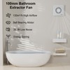 EINTTAX 4 Inch Bathroom Exhaust Fan, 130m³/h Quiet Ventilation Extractor